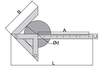 Угольник центровочный 150х130 мм, INSIZE - фото 2