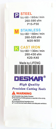 Фото 5 товара 16ER 16 W LDA резьбовая пластина Deskar