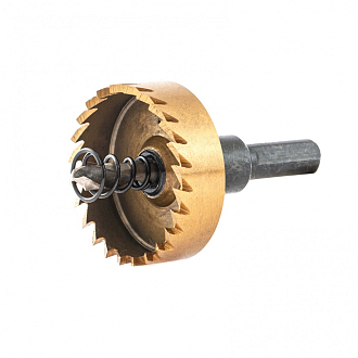 Коронка по металлу HSS, 42 мм, нитридтитановое покрытие Denzel - фото 2