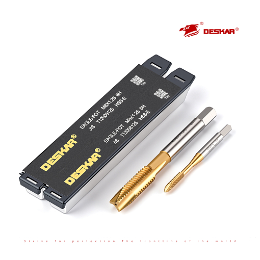 Фото 3 товара Метчик М 8х1.25 6H HSS-E TiN прямой с подточ. скв. DIN371 Deskar