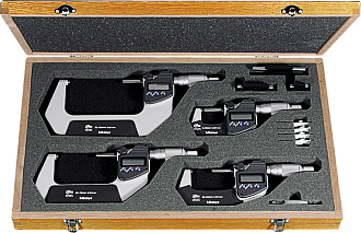 Набор цифровых микрометров IP65 с разъёмом для вывода данных 0-50 мм - фото 1