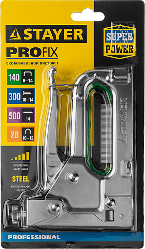 Фото 7 товара Степлер 4 в 1 Max STAYER скобы 140, 28, 300, 500, 140 31508_z02