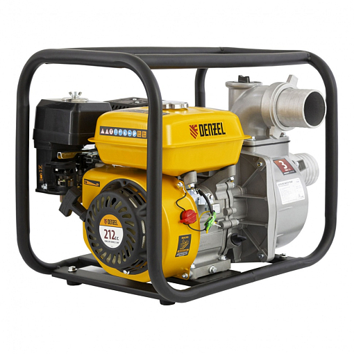 Фото 0 товара Мотопомпа бензиновая для чистой воды PX-80, 7 л.с, 3", 1000 л/мин, глубина 8 м, напор 30 м Denzel