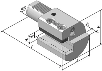 Резцедержатель C1-50х32 правый (291.341.251.000) - фото 2