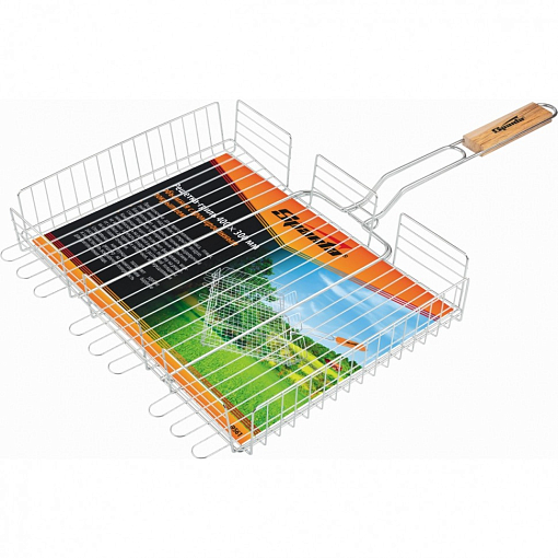 Фото 0 товара Решетка-гриль 300 х 400 х 65 мм, объемная, хромированная Sparta