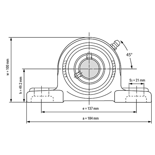 Фото 1 товара Подшипниковый узел UCP208 TECHNIX