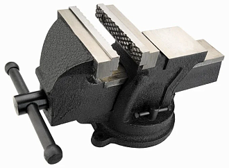 Тиски слесарные, 100 мм, поворотные  - фото 1