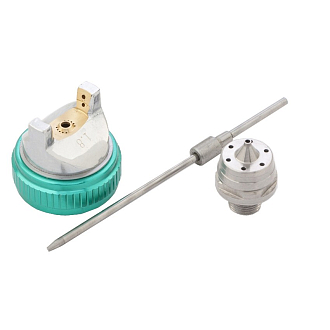 Краскораспылитель AG 801 HVLP, гравитационный, сопло 1,5 мм и 1,8 мм Stels - фото 3