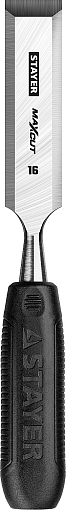 Фото 0 товара Стамеска STAYER 16 мм, с плоской пластмассовой ручкой, 1820-16_z01
