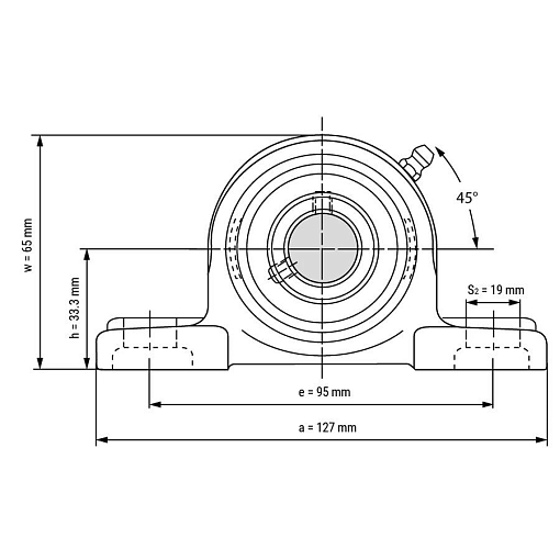 Фото 1 товара Подшипниковый узел UCP204 TECHNIX