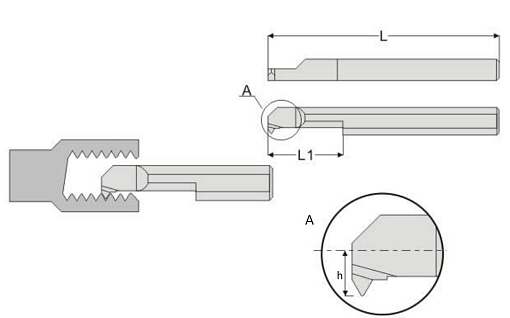Фото 1 товара MIR 6 L22 1.25 ISO BXC минирезец Qtool