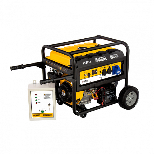 Фото 6 товара Генератор бенз. PS 70 EA, 7.0 кВт, 230 В, 25 л, коннектор автоматики Denzel