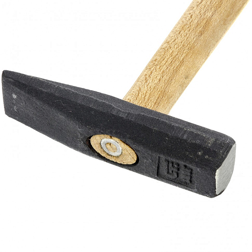 Фото 1 товара Молоток слесарный 300 г, квадратный боек, деревянная рукоятка Сибртех