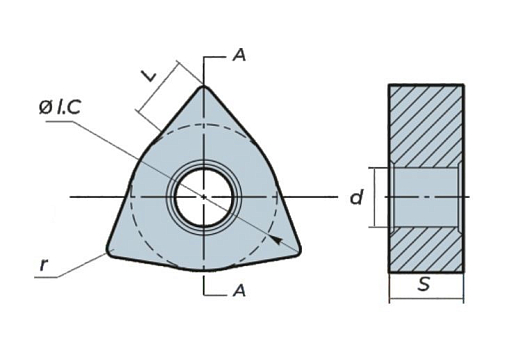 Фото 1 товара WNGA080408 LF70 токарная пластина Deskar