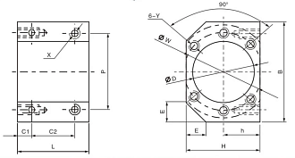 Держатель для гайки ШВП DSG2505 TECHNIX - фото 2