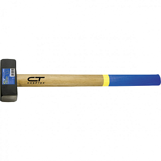 Кувалда, 7000 г, кованая головка, деревянная рукоятка Сибртех - фото 1