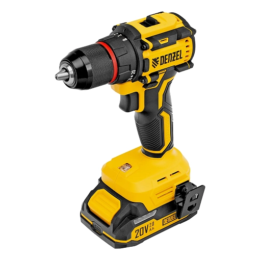 Фото 1 товара Дрель-шуруповерт аккумуляторная бесщет. CDH-BL-20, Li-Ion, 20 В, Denzel