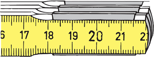 Фото 1 товара Складная деревянная линейка, натурального цвета 1 м