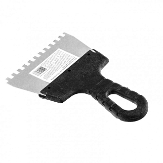 Шпатель из нерж. стали, 150 мм, зуб 6 х 6 мм, Россия - фото 3