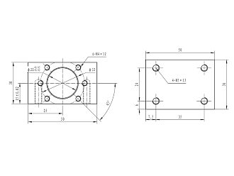Держатель для гайки ШВП DSG1204 TECHNIX - фото 2