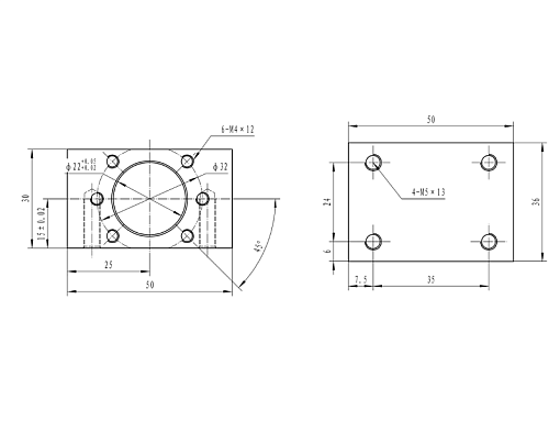 Фото 1 товара Держатель для гайки ШВП DSG1204 TECHNIX