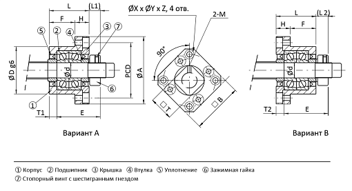 Фото 1 товара Опора ШВП FK12 TECHNIX