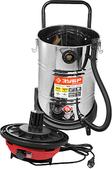 Пылесос строительный ПУ-60-1400 М4 ЗУБР 1400 Вт, Мастер - фото 4