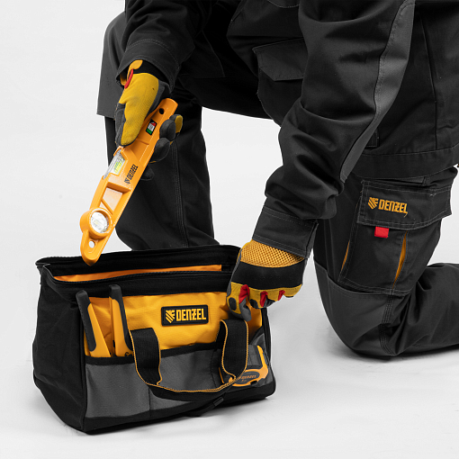 Фото 8 товара Сумка для инструмента, 305х190х195 мм, 14 карманов Denzel