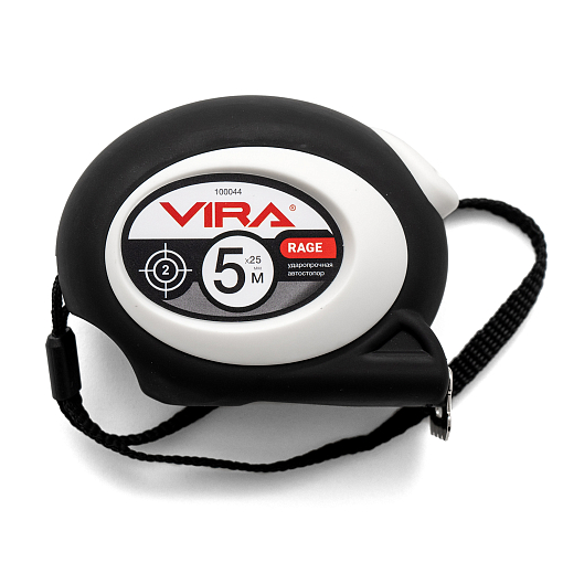 Фото 1 товара Рулетка измерительная 5м х 19мм автостопор VIRA RAGE