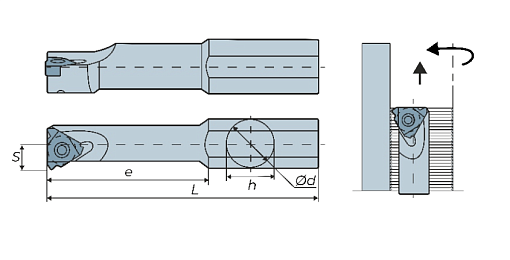 Фото 1 товара SIR0010M11-A16 державка для обработки резьб Deskar