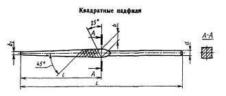 Надфиль квадратный 160 мм №0 Sekira - фото 2
