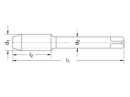 Фото 1 товара Метчик дюймовый UNC 1/2"-13 (13 ниток/дюйм)