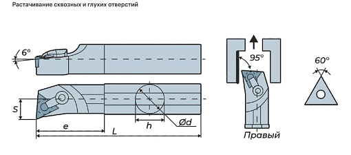 Фото 2 товара S20R-MTUNL16 державка для внутреннего точения Deskar