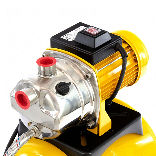 Фото 3 товара Насосная станция PS1000Х, 1000 Вт, 3500 л/ч, ресивер 24 л, подъем 44 м, нержавейка Denzel