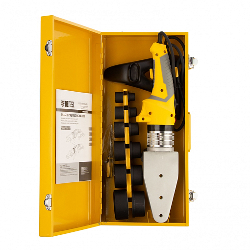 Фото 8 товара Аппарат для сварки пласт. труб DWP-2000, Х-Pro, 2000 Вт, 300 град, 20-63 мм Denzel