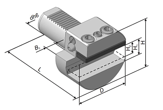 Резцедержатель радиальный для проходных резцов 291.341.101 / В2-30х20 левый БЗСП - фото 3