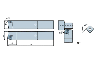 SCBCR1212H09 державка для наружного точения Deskar - фото 2