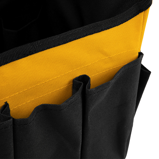 Фото 7 товара Переноска для инструмента, 260х240х300 мм, 22 кармана, наплечный ремень Denzel