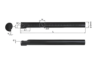 S20R-STFNL16 державка для внутреннего точения Deskar - фото 2
