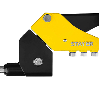 Заклепочник поворотный 3110_z01 STAYER заклепки 2,4-4,8 мм из алюминия, литой корпус 0-360° - фото 5