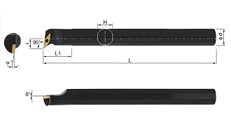 S25S-SVUBR16 державка для внутреннего точения Deskar - фото 3