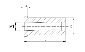 D40-MT3 втулка переходная Zegyo - фото 2