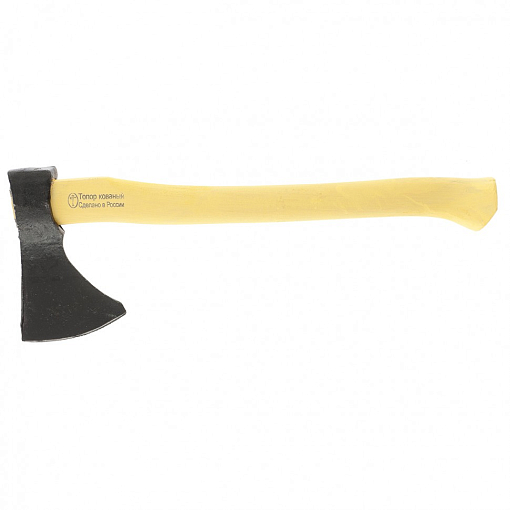 Фото 0 товара Топор кованный, в сборе, 600/930 г, деревянное топорище, 450 мм, таежный "Олень", г. Вача Россия