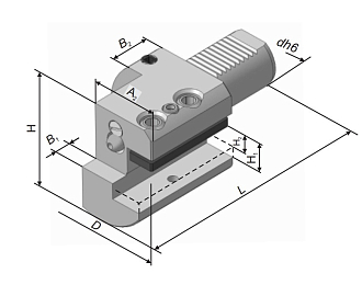 Резцедержатель осевой для расточных резцов 291.341.211 / С1-30х20 правый БЗСП - фото 2