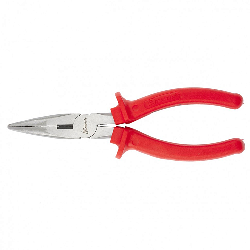 Фото 0 товара Длинногубцы изогнутые Econom, 180 мм, шлифованные, пластмассовые рукоятки Matrix