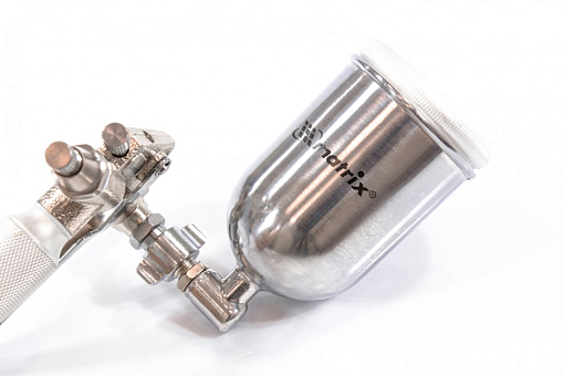 Фото 6 товара Краскораспылитель пневм. для финишных работ с верх. бачком V 0,1 л, сопло D 0,5 мм Matrix