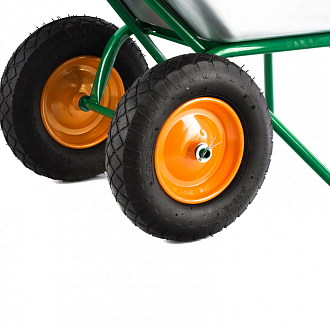 Тачка садово-строительная, 2-х колесная, усил., до 320 кг, обьем 100 л Palisad - фото 4