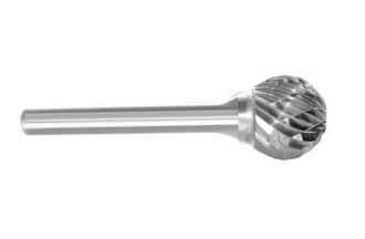 Борфреза сферическая тип D 6х6х3х48 спиральная насечка арт. D06 06М03 Sekira - фото 1