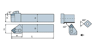 MCSNR1616H12 DKR державка для наружного точения Deskar - фото 2