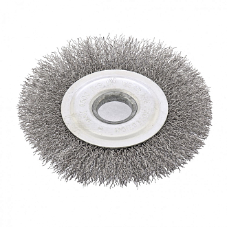 Щетка для УШМ, 125 мм, посадка 22,2 мм, плоская, витая проволока Сибртех - фото 3